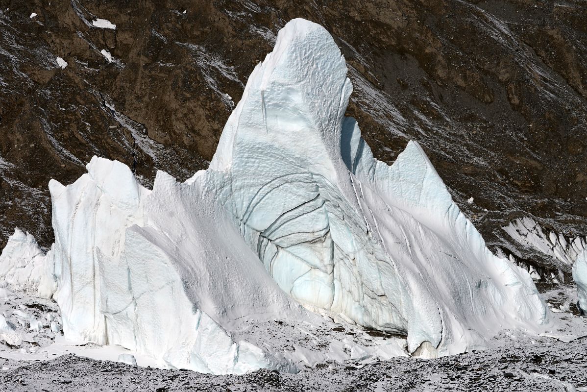 17 Ice Penitente On The East Rongbuk Glacier On The Trek From Intermediate Camp To Mount Everest North Face Advanced Base Camp In Tibet
